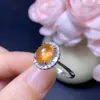 Venta al por mayor de fábrica Popular Anillo Fanta Natural Plata S925 Incrustado con Piedra Principal 7X9, Más Vendido en Europa y América, Disponible para Dropshipping