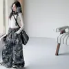 Conjunto de Primavera y Otoño para Niñas 2026 Nuevo Casual Camuflaje de Estrella de Cinco Puntas Pantalones Cargo y Camiseta Interior Conjunto de Dos Piezas para Venta Transfronteriza