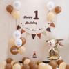 Decoración Popular de Globos de Cumpleaños Ins Arreglo Bebé Primer Año Fiesta de Niños Niño Niña Accesorios de Fondo de Escena