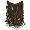 Amazon venda quente linha de pesca peruca de cortina de cabelo feminino de uma peça sem costura peruca de extensão de cabelo fabricante em estoque quente europeu e americano