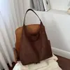 Bolsa Tote Melard de Camurça para Mulheres, Nova Bolsa de Ombro Retrô Outono 2026, Bolsa de Casamento de Grande Capacidade