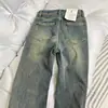 Pantalones vaqueros rectos azules retro gruesos con forro polar para mujer, de invierno, de talla grande, para chica gordita, de cintura alta, elásticos y que cubren la cadera.