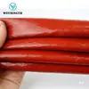 Manguito aislante de alta temperatura, cubierta protectora ignífuga, tipo de cierre adhesivo, tubo aislante de fibra de vidrio ignífugo para hilos y cables