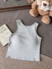 Top de Tirantes Halter de Verano para Mujer con Almohadillas en el Pecho, Top de Espalda Cruzada Anti-Exposición, No Necesita Usar Sujetador, Se Puede Usar como Ropa Exterior