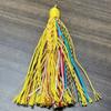 Colgante de borla de algodón frotado a mano Xizang Hecho a mano DIY Cadena de mano de Bodhi Colgante para bolsa de coche Colgantes