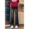 Otoño 2024 Estilo High Street Americano Jeans para Hombre Pantalones Trendy con Diseño Rasgado Pantalones Rectos Retro