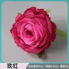 Montanha Nevada Flor Rosa Cabeça Enrolada Redonda Rosa Casa DIY Fantasia Flor de Seda Fundo Adereços de Beleza Flor Artificial Rosa