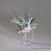 Copas de Champaña de Aspecto Elegante para Bodas y Compromisos Decoradas con Flores Inmortales, Escenas de Brindis de los Recién Casados, Accesorios para Sesiones de Fotos, Artículos Pequeños