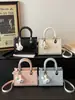 Bolso de Mano para Trabajar y Viajar Estilo Coreano Transfronterizo, Gran Capacidad, Bolso Cuadrado Pequeño de Moda Nueva, Textura Simple, Bolso de Hombro Casual
