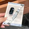 Adequado para Pulseira de Relógio Xiaomi Mi Band 11 10/9/8Nfc Pulseira de Couro com Padrão Napa Nova Moda Fivela de Pino Pulseira de Relógio