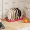 Prateleira de Armazenamento de Condimentos, Divisória de Mesa, Suporte de Pratos de Cozinha Removível, Estante de Mesa Ajustável