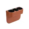 Suministros para coche caja de almacenamiento para hueco de asiento de coche portavasos de cuero para coche caja de almacenamiento caja de almacenamiento para hueco de asiento