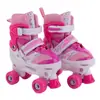 Patines clásicos de doble fila para estudiantes infantiles, polea de cuatro ruedas, cuadrados ajustables, patines de pista de patinaje