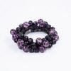 Anel de cabelo tecido de cristal Luz de luxo High-end Feeling Ball Hair Rope Elegant Head Hair Accessories Anel de couro Tendões de couro elegantes para mulheres
