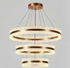 Novo lustre para sala de estar com proteção para os olhos, luz principal moderna minimalista para sala de jantar e quarto, lâmpada circular elegante estilo nórdico creme