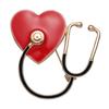 Broche de la serie de atención médica europea y americana, estetoscopio, alas de corazón, pin, insignia de amor creativa, nueva aleación