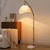 Luminária de Piso Estilo Chinês Vintage Zen Homestay Arte em Bambu Sala de Estar Sala de Chá Estudo Leitura Luminárias de Cabeceira