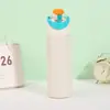 Novo copo térmico esportivo para estudantes, copo com canudo de uso duplo na cor macaron, modelo popular de comércio exterior, copo de água portátil para viagens ao ar livre