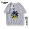 Camiseta de manga corta Wild Robot, ropa familiar con cuello redondo y estampado periférico para niños, para hombres y mujeres.