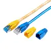 Conector de Cristal para Cable de Red de 8.0 mm de Apertura, Conector de Cristal Rj45 Categoría 6A, Funda Protectora Categoría 7, Funda Protectora de PVC Ecológica