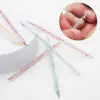 Atacado de Fábrica Caneta de Pontilhismo de Ponta Dupla 7,5cm Bastão de Madeira Empurrador de Cutícula Bastão de Cristal Bastão de Pontilhismo Bastão para Nail Art