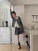 Suéter de Punto GemingRetro Bloque de Color Falso Dos Piezas, Nueva Moda Otoño para Mujer Top de Gama Alta Y8810F