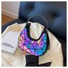 2023 Nova Bolsa Feminina Moda Bolsa de Ombro Popular Texturizada Bolsa Meia-Lua Design de Nicho Vintage Bolsa de Braço