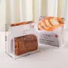 Saco de papel para pão com arame para enrolar, saco para assar, saco para embalagem de alimentos para biscoitos, 450g, saco para torradas, auto-selante, saco de oito lados