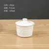 Panela de Cerâmica para Ensopado com Tampa para Uso Doméstico, Adequada para Cozinhar em Banho-Maria Ninho de Pássaro e Ovos, Pequena Panela de Ensopado Estilo Shaxian