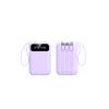 Mini Power Bank Atacado com Certificação 3C, Grande Capacidade de 20000 mAh, Power Bank Portátil com Cabo, Logotipo Personalizado