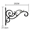 Suporte de Parede Pendurado Transfronteiriço, Gancho de Ferro Forjado à Prova de Ferrugem para Jardim, Comedouro, Sino de Vento, Suporte de Lanterna, Decorações