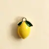 Colar de Frutas Doce e Energético para Menina, Pingente de Frutas Esmaltado, Vários Estilos Disponíveis: Durian, Limão, Morango, Acessório Versátil