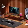 Soporte para monitor de computadora, elevador de monitor para escritorio, organizador de escritorio para juegos, base elevada para almacenamiento de pantalla de portátil