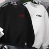 Sudadera de Cuello Redondo para Hombre, Marca de Tendencia Otoñal, Versátil Estampada Holgada de Manga Larga, Atuendo Unisex para Pareja, Top de Estudiante