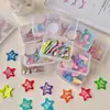 Pinzas para el Cabello de Macaron Corazón para Niñas, Pinzas Estilo Coreano para Flequillo Lateral, Pasadores para Niñas, Pinzas Bb para Cabello Suelto, Accesorios para el Cabello