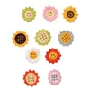 Broche de girasol nuevo de verano al por mayor cara sonriente girasol colgante para bolso de niña linda accesorios para ropa