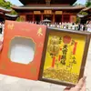 Decoración de Año Nuevo, Adorno de Marco de Fotos que Mejora la Riqueza, Decoración Dorada que Atrae la Fortuna para la Sala de Estar, Exhibición que Atrae la Riqueza para el Rincón de la Fortuna, Regalo de Año Nuevo