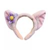 Diadema Lingnabel con diseño de parque de atracciones, estilo diadema, para lavarse la cara, horquilla para el pelo, tocado de felpa con cuerda para el pelo, linda horquilla para mujer