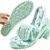 Plantilla de Camelia Pisando Caca Sensación Desodorante Absorbente de Sudor Transpirable para Mujer Engrosada Amortiguadora Cómoda Ultra Suave Previene el Dolor Pies No Cansados