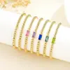 Pulseiras de 12 Pedras de Nascimento Amazon Transfronteiriças, Modernas e Únicas, Estilo Europeu e Americano de Nicho, Pulseiras Elásticas Empilháveis para Mulheres