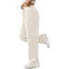 Exportación Transfronteriza Pantalones de Chándal Cargo para Mujer con Cordón Ajustable 2025 Nuevo Europeo y Americano Casual Pierna Ancha Elástico Cintura Alta Multibolsillos