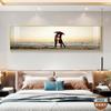 Pintura Decorativa Larga para Dormitorio Mural Minimalista Moderno Colgante de Pared para Fondo de Sofá Hotel B&B Habitación Modelo Pintura Colgante de Cabecera