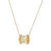 Corrente de Clavícula Elegante de Zircônia Micro-incrustada Eletrogalvanizada a Ouro Real Feminina de Alto Nível Luxo Leve Pequeno Colar de Cintura de Homem Corrente de Pescoço Distintiva de Celebridade Cibernética