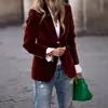 Produto Novo Primavera 2025 Estação Independente Amazon Ebay Europeu e Americano Veludo Dourado Elegante Elegante Slim Jaqueta de Terno Pequena