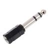 Adaptador de áudio mono macho 3,5mm para 6,35mm 6,5mm para fêmea 3,5mm para piano elétrico, microfone, fone de ouvido