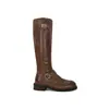 Primeiro Encontro Fivela da Estação Salto Grosso Botas Longas Botas de Cavaleiro Femininas 2026 Outono/Inverno Novas Botas Longas de Salto Médio