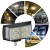 Faro Led para Motocicleta 12V Transfronterizo Corto Tricolor Vehículo Eléctrico Blanco Amarillo Rojo Azul Intermitente Haz Alto y Bajo Integrado Foco Modificado