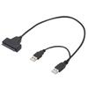 Cable de disco duro SATA de 2.5 pulgadas de 22 pines a USB 2.0 Adaptador USB2.0 a SATA 7+15 de fábrica