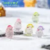 Nuevo producto transfronterizo: Figura Luminosa Linda de Papá Noel, Accesorio Colgante de Decoración DIY, Adorno Pequeño para Paisaje en Miniatura