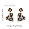 Pendientes Colgantes de Acrílico con Estampado de Leopardo E14207 para Mujer, Aretes de Botón de Personalidad de Nicho Transfronterizo, Pendientes Elegantes de Lujo Ligero de Gama Alta